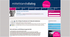 Desktop Screenshot of mittelstandsdialog.de