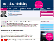 Tablet Screenshot of mittelstandsdialog.de